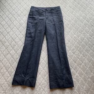 Merona linen dress pants polyester lining minimalist career office sz 4